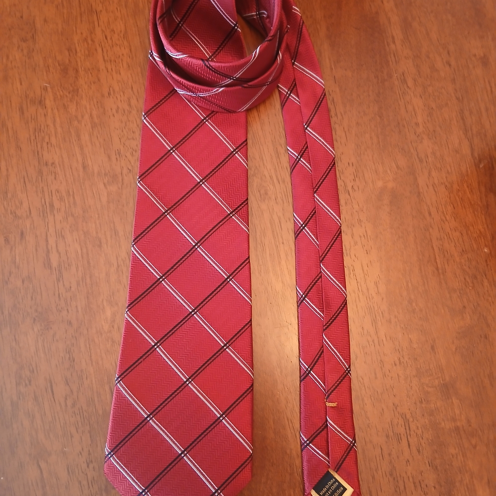 Donald Trump Signature Red Plaid Men's